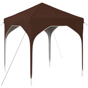 vidaXL Pop-up Feesttent 194 x 194 x 245 cm Bruin