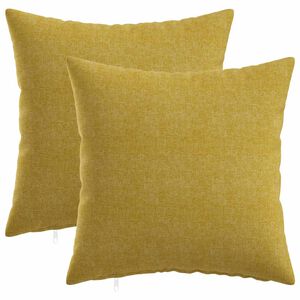 vidaXL Kussensloop 2 st HEERLEN Lichtgroen 30 x 30 cm Stof