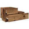 vidaXL Nachtkastje met lade Oudhout 70 x 36 x 40,5 cm Bewerkt hout