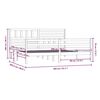 vidaXL Bedframe zonder matras massief hout 200x200 cm