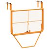 vidaXL Balkontafel 60x40 cm staal geel