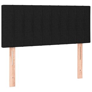 vidaXL Hoofdbord 80x5x78/88 cm stof zwart