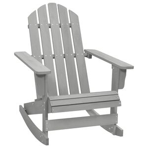 vidaXL Tuinschommelstoel hout grijs