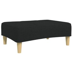 vidaXL Voetenbank 77x55x31 cm stof zwart