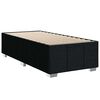 vidaXL Boxspring met matras stof zwart 100x200 cm