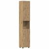 vidaXL Badkamerkastenset TULUM Artisan Eiken 37 x 31,5 x 203 cm