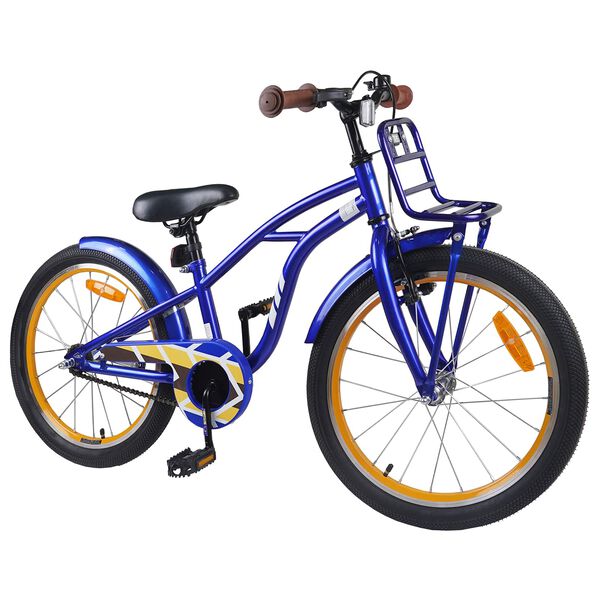 vidaXL Kinderfiets 20 Inch voor 6-11 jaar oud Donkerblauw