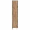 vidaXL Hoge kast Artisan Eiken 69,5 x 34 x 180 cm Bewerkt hout