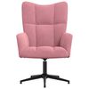 vidaXL Relaxstoel fluweel roze