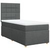 vidaXL Boxspring met matras stof donkergrijs 100x200 cm