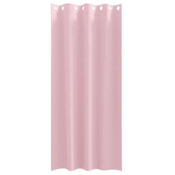 vidaXL Zwart-out Gordijnen met Ringen 2 pcs Babyroze 260 x 140 cm