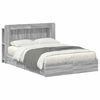 vidaXL Bedframe met opslag Grijs Sonoma 140 x 200 cm Bewerkt hout