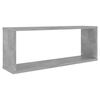 vidaXL Wandschappen kubus 6 st 60x15x23 cm bewerkt hout betongrijs