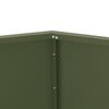 vidaXL Plantenbak 2 pcs Olijf Groen 50 x 50 x 40 cm Staal