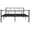vidaXL Bedframe metaal zwart 140x200 cm