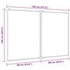 vidaXL Whiteboard magnetisch inklapbaar 120x100x1,7 cm aluminium