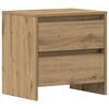 vidaXL Nachtkastje Artisan Eiken 45 x 34 x 44,5 cm Bewerkt hout