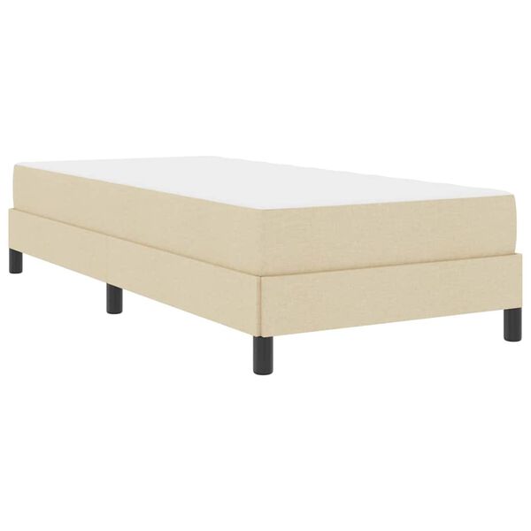 vidaXL Boxspringbed met matras Crème 80 x 200 cm Stof