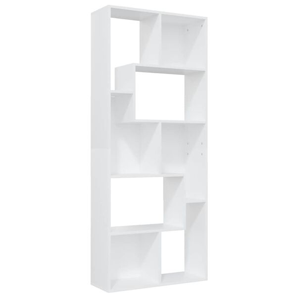 vidaXL Boekenkast 67x24x161 cm bewerkt hout wit