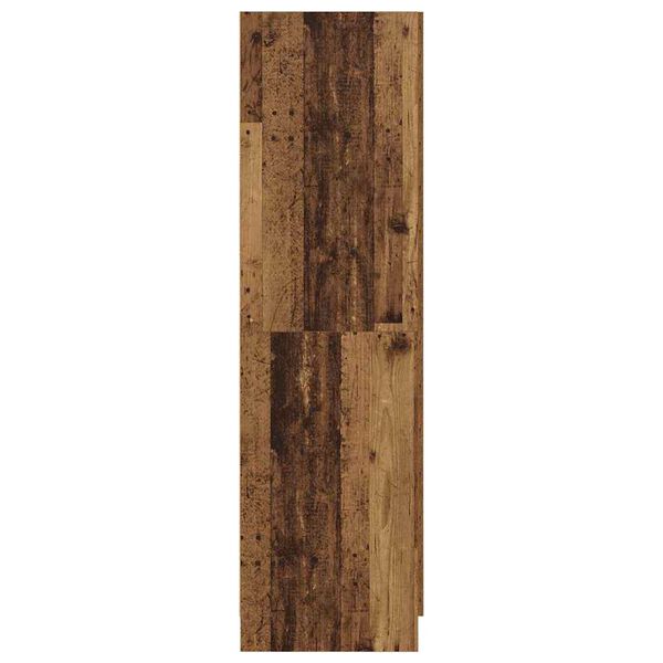 vidaXL Kledingkast met plank Oudhout 82,5 x 51,5 x 180 cm Bewerkt hout