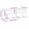 vidaXL TV-kast 2 pcs Zwart Eiken 60 x 35 x 40 cm Bewerkt hout