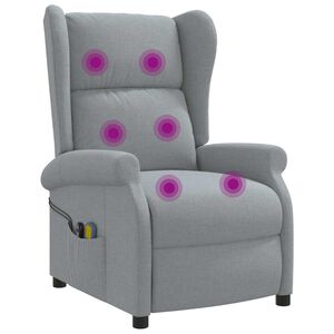 vidaXL Lichtgrijs Stof