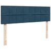 vidaXL Ottoman bed met matras 140x200cm fluweel donkerblauw