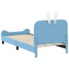 vidaXL Bedframe voor kinderen met hoofdbord Blauw 80 x 200 cm PU
