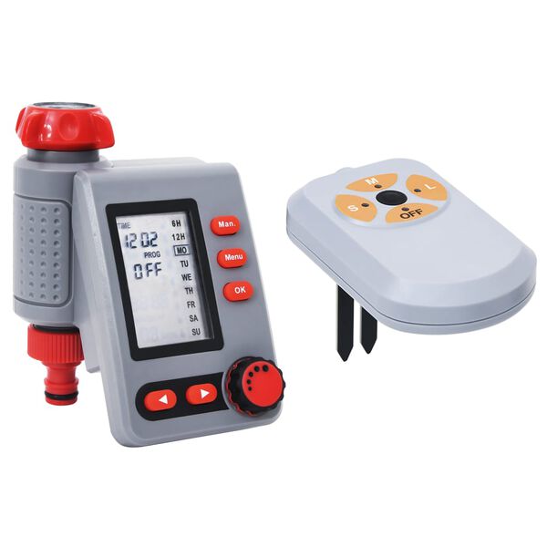 vidaXL Watertimer digitaal met enkele uitgang en vochtsensor