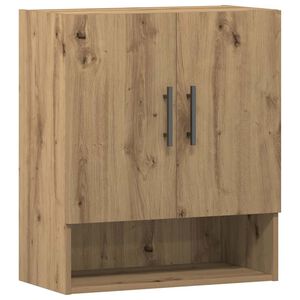 vidaXL Wandkast 60x31x70 cm bewerkt hout artisanaal eikenkleur