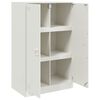 vidaXL Dressoir 67x39x107 cm staal wit