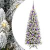 vidaXL Kunstkerstboom Wit 120 cm PVC en Plastic en Staal en PE