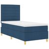 vidaXL Boxspringbed met matras met hoofdeinde Blauw 100 x 200 cm Stof