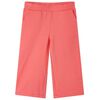 Kinderbroek met wijde pijpen 116 koraalkleurig