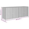 vidaXL Tuinkast 198x55,5x80 cm poly rattan grijs