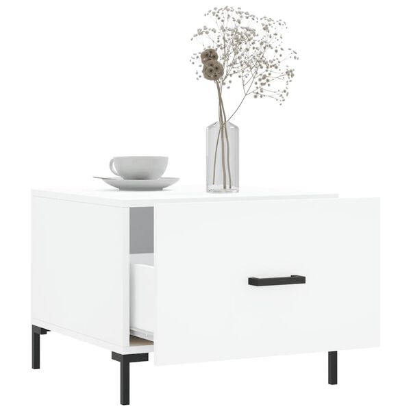 vidaXL Salontafels 2 st 50x50x40 cm bewerkt hout wit