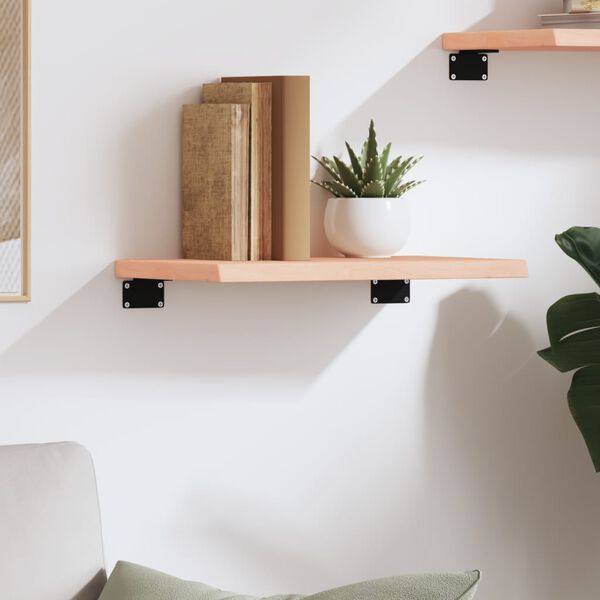 vidaXL Wandschap 40x20x2 cm onbehandeld massief eikenhout