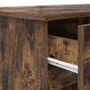 vidaXL Bureau met lade Gerookt eiken 140 x 49 x 76 cm Bewerkt hout