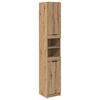 vidaXL Badkamerkastenset met plank 3 pcs Artisan Eiken Bewerkt hout