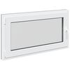 vidaXL Kelderraam RISOR 110 x 60 cm PVC en glas Antracietkleurig