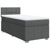 vidaXL Boxspring met matras stof donkergrijs 90x190 cm