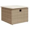 vidaXL 8-delige Loungeset met kussens poly rattan beige