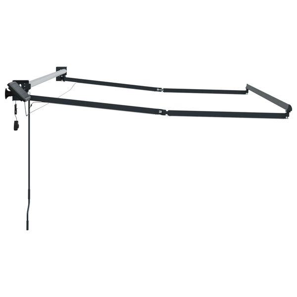 vidaXL Elektrisch uitschuifbaar zonnescherm frame Antraciet 4 &times; 3 m