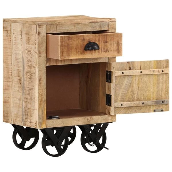 vidaXL Nachtkastje 40x30x57 cm massief mangohout