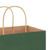 vidaXL Papieren zakken 250 st met hengsels 32x22x28 cm groen