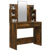vidaXL Kaptafel met spiegel 96x40x142 cm gerookt eikenkleurig