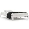 vidaXL Bedframe massief grenenhout wit 120x200 cm