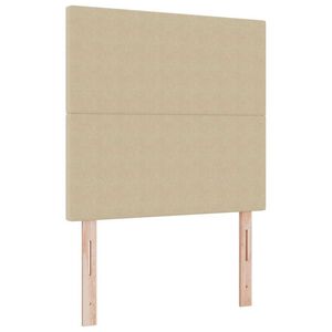 vidaXL Hoofdbord Lichtgroen Grijs 80 cm Katoen Stof