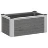 vidaXL Verhoogde plantenbak Grijs 50 x 30 x 22 cm WPC en Aluminium