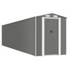 vidaXL Tuinschuur 192x938x223 cm gegalvaniseerd staal lichtgrijs